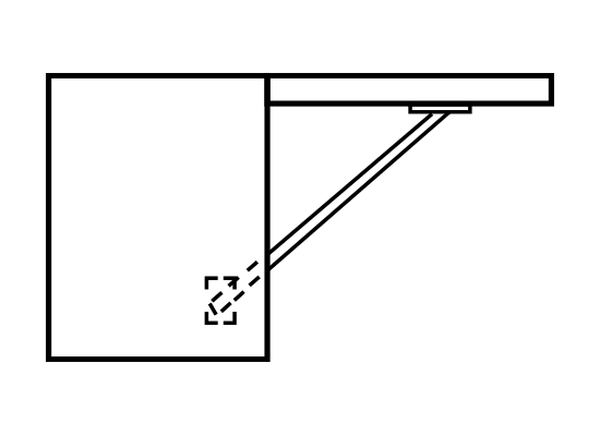 Without a torque hinge, multiple components and connections are required