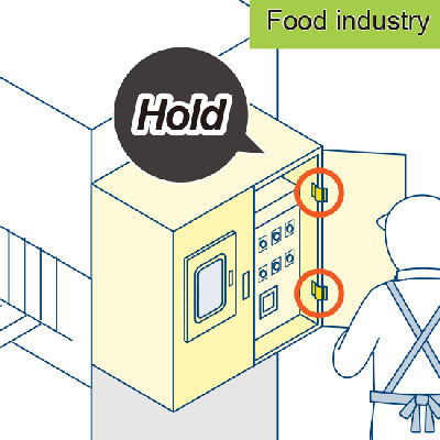 Example of use of torque hinges in public transportation vehicles, particularly trains and airplanes