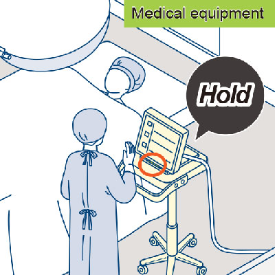 Example of use of torque hinges in the medical equipment industry